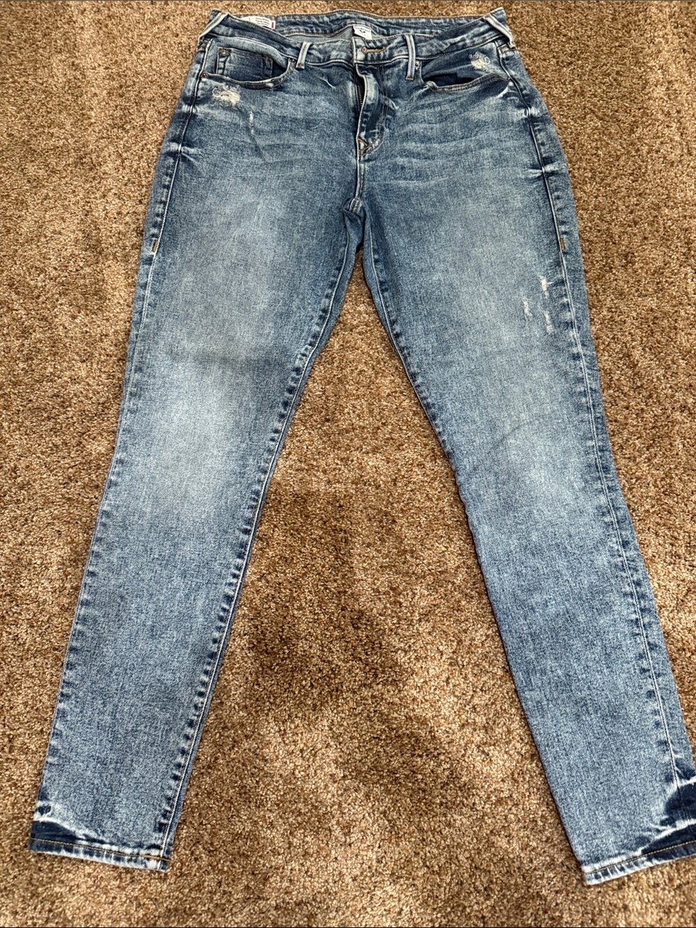 True Religion Women's Faded Blue Skinny Jeans